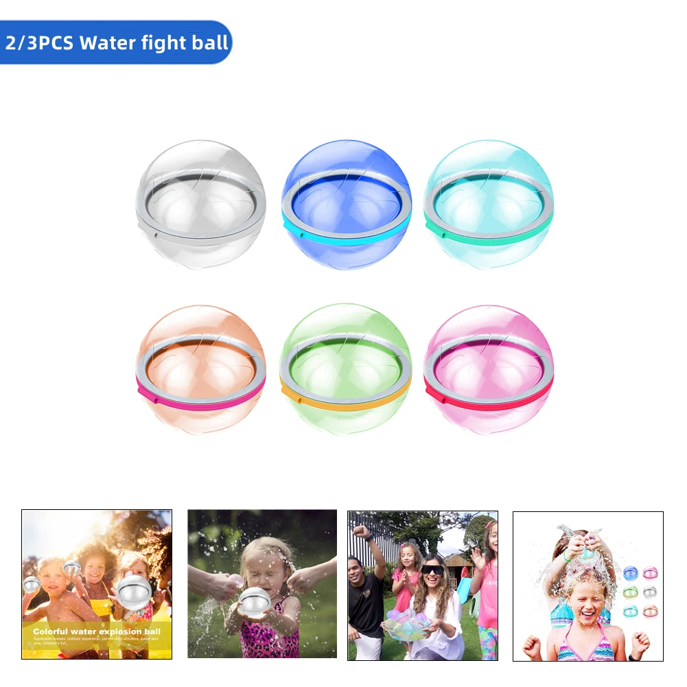 

2/3pcs Reusable Water Fight Splash Ball Toys for Party Beach Backyard Water Polo toy Party Swimming Bath New Peculiar Waterfall