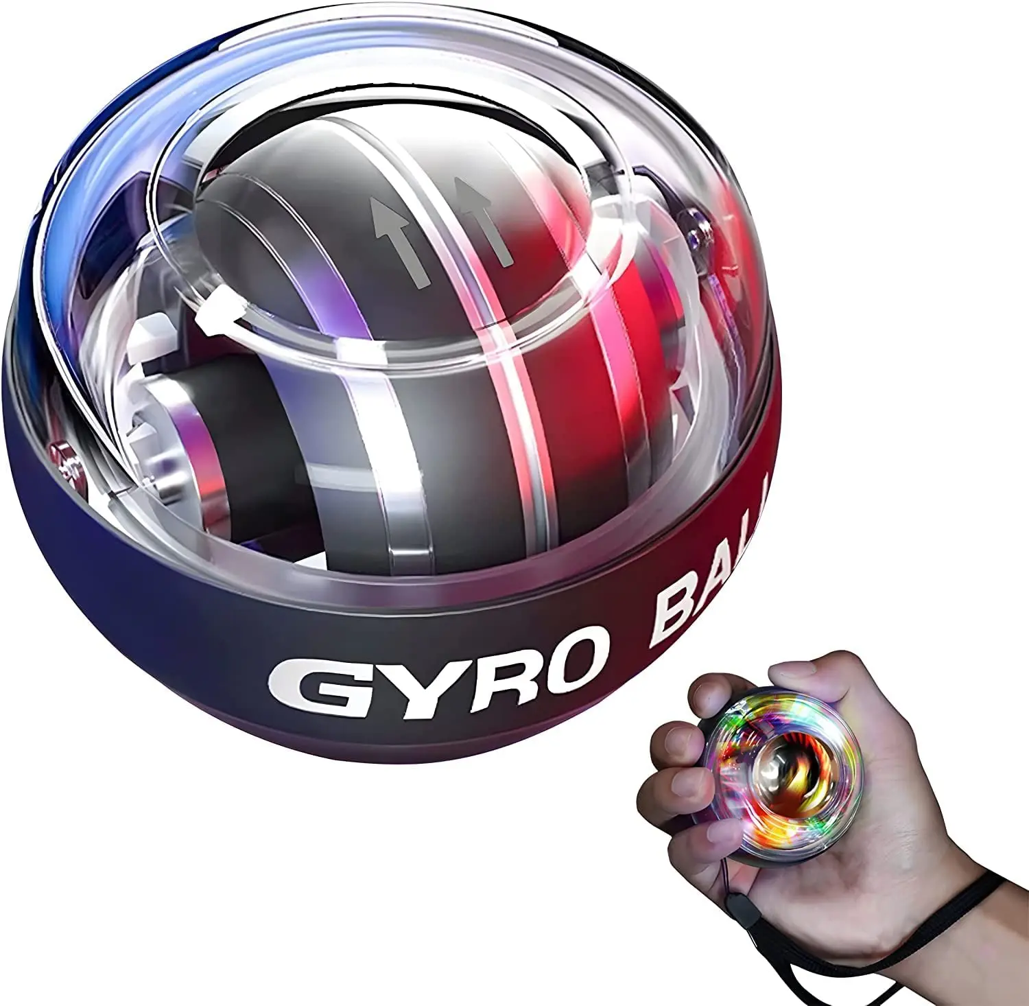 

Wrist Trainer Ball Wrist Strengthener Gyro Self Starting Forearm Gyro Ball Strengthening The Bones Muscles of The Wrists Arms