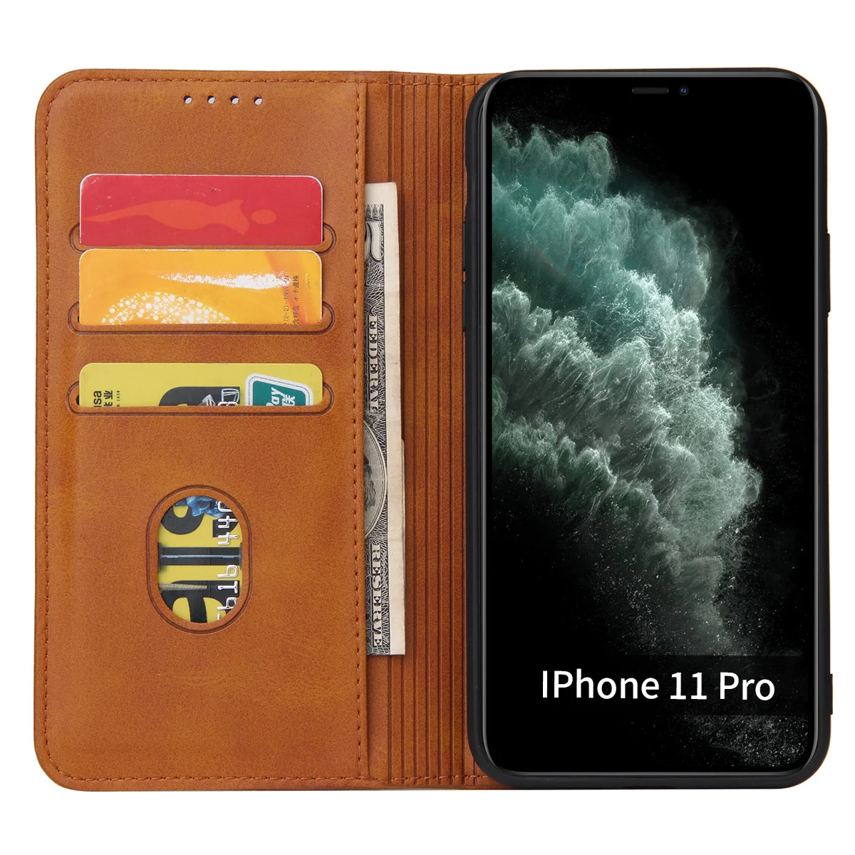 

Suitable for XS Max mobile phone case Samsung S20 flip leather case iphone11 new protective case Huawei P40 Pro