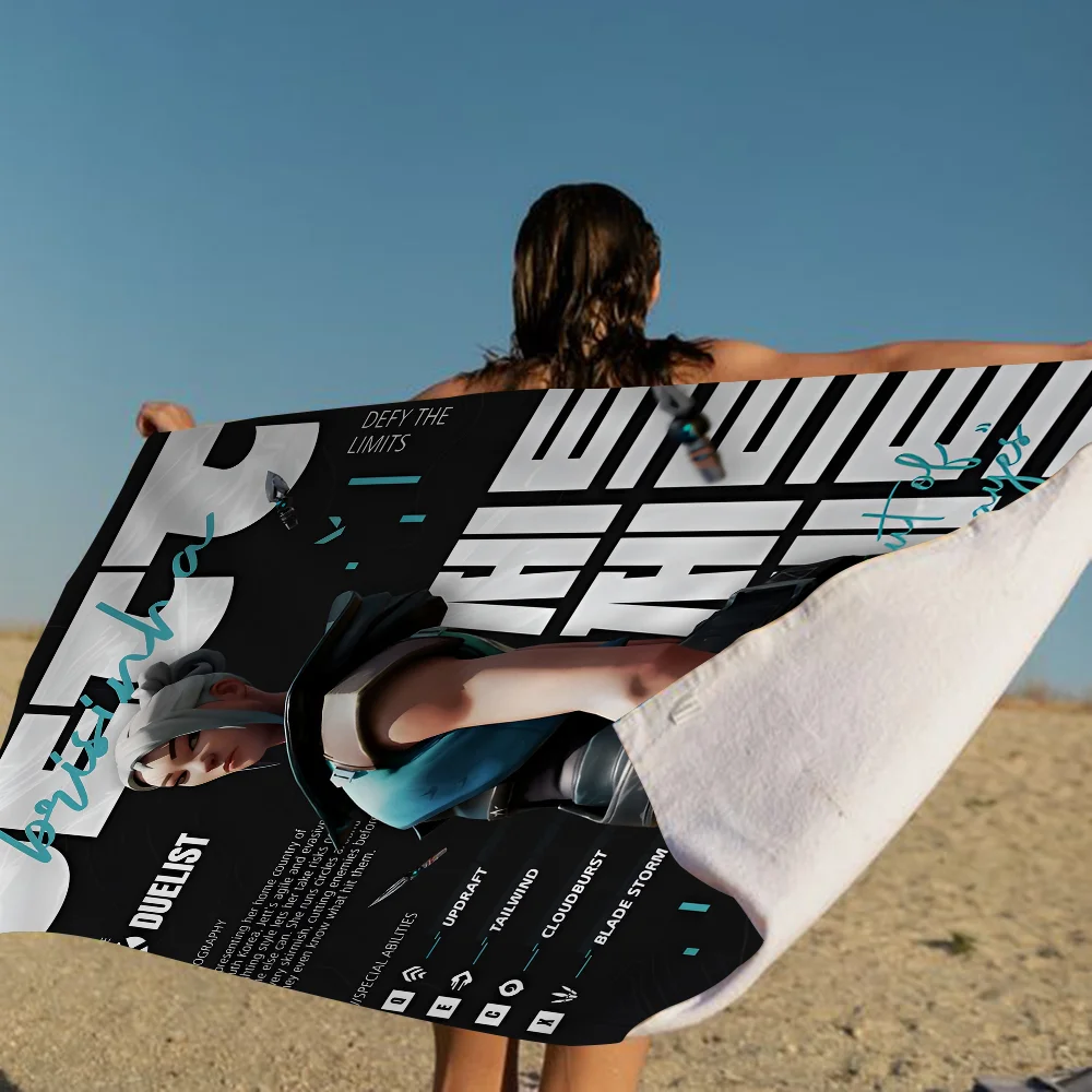 2023 Pop Shootout Game V-ValorantS пляжное полотенце для плавания в стиле аниме мягкая