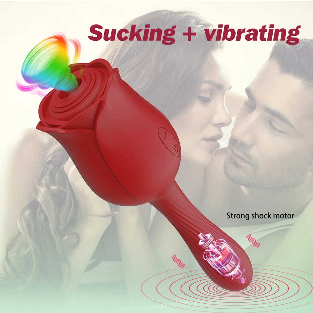 

Sucking Rose Vibrator Sex Toys for Women 18 Female Clit Sucker Pussy Clitoris Stimulator Vacuum Vibrating Dildo Adults Goods