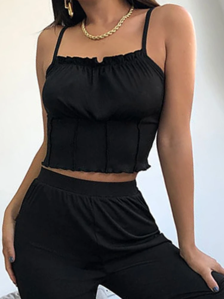 

Летний Повседневный однотонный пикантный топ с рюшами, Женский шифоновый облегающий топ с открытой спиной для вечевечерние, Женский дизайн...