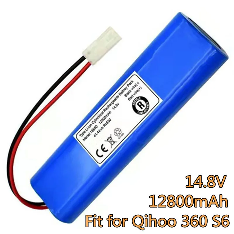 

14.8V 12800mAh Battery Pack for Qihoo 360 S6 Robotic Vacuum Cleaner Spare Parts Accessories Replacement Batteries