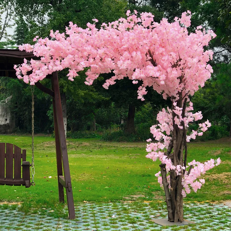 

Pink Artificial Cherry Tree party stage Flower Decoration Large Simulated Peach Tree Wedding Arch Decoration Home Decoration