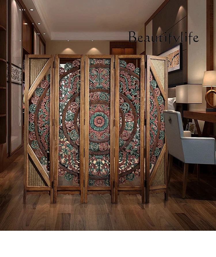 Новый китайский стиль резьба по дереву подземные экраны Юго-Восточной Азии ретро