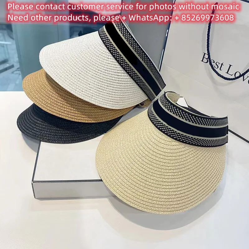 

2022 Summer Women Sun Hat Anti Uv Female Outdoor Visor Cap The luxurious brand The classic design is retro famous letter D