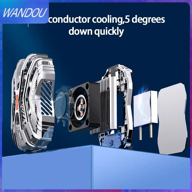 

Game Cooler Cell Phone Radiator Mobile Phone Cool Heat Sink Intelligent Temperature Control Semiconductor Refrigeration Portable