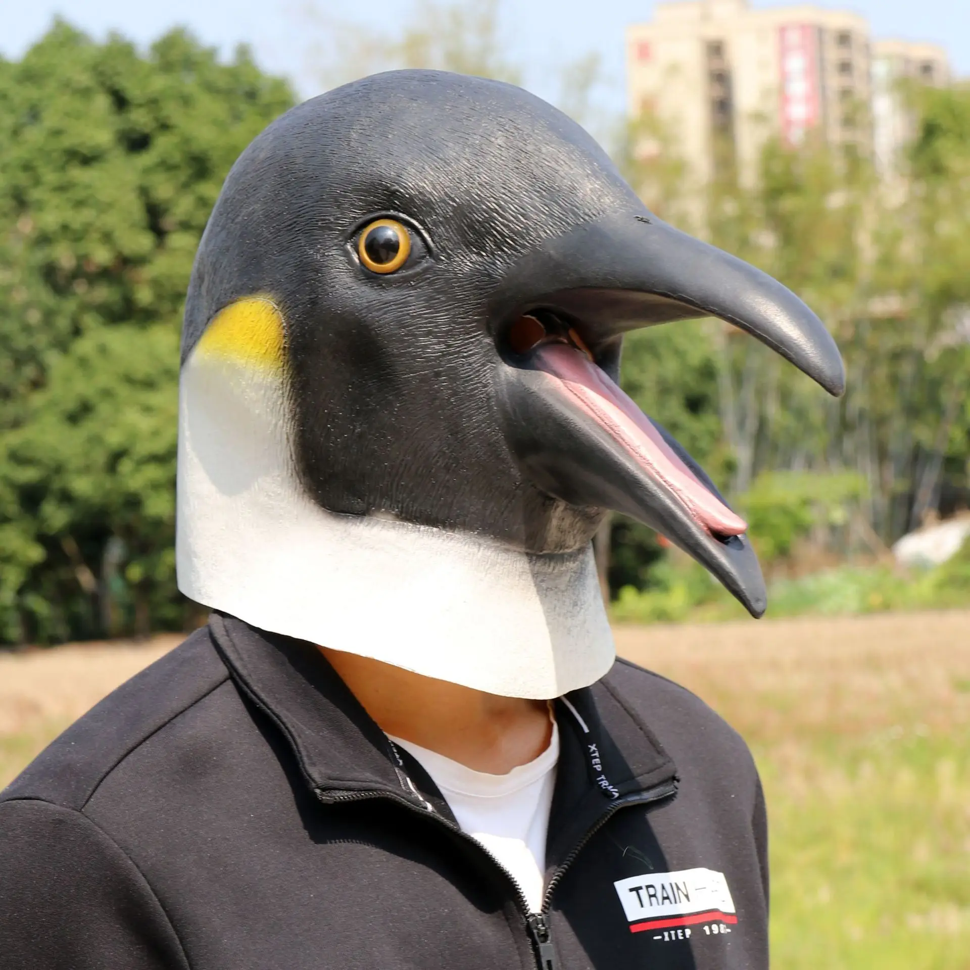 

Penguin Mask - Halloween Latex Animal Full Head Mask Free Freight