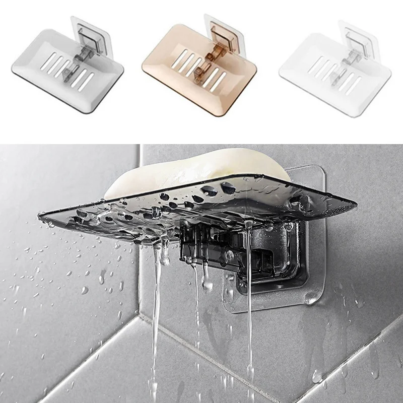 

Storage Rack Wall Soap Dish for Bathroom Case Soap Box Dish Storage Plate Drain Soap Box Soap Holder Bathroom Accessories