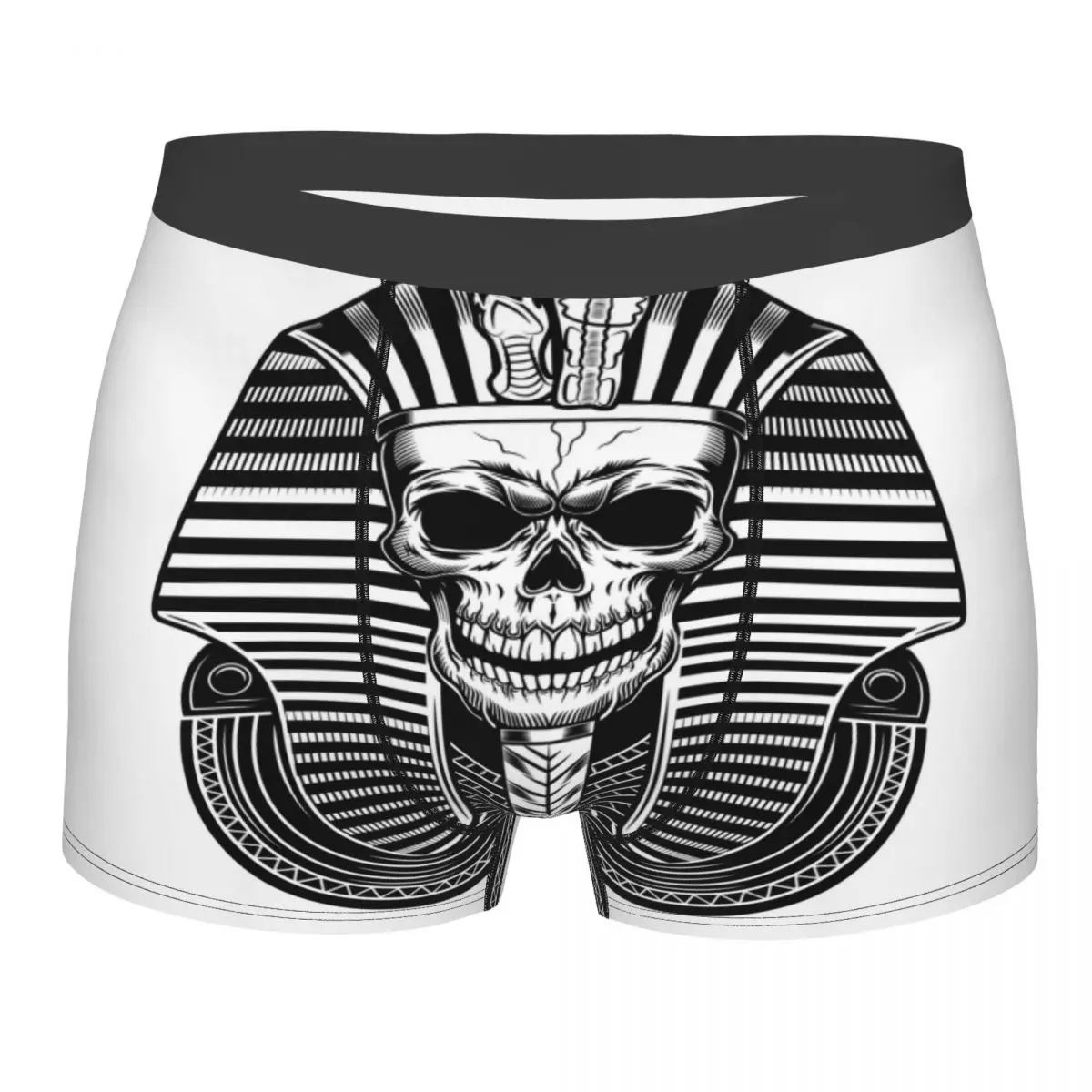 

Mens Boxer Sexy Underwear Pharaoh Skull Egyptian Mummy Skeleton Underpants Male Panties Pouch Short Pants