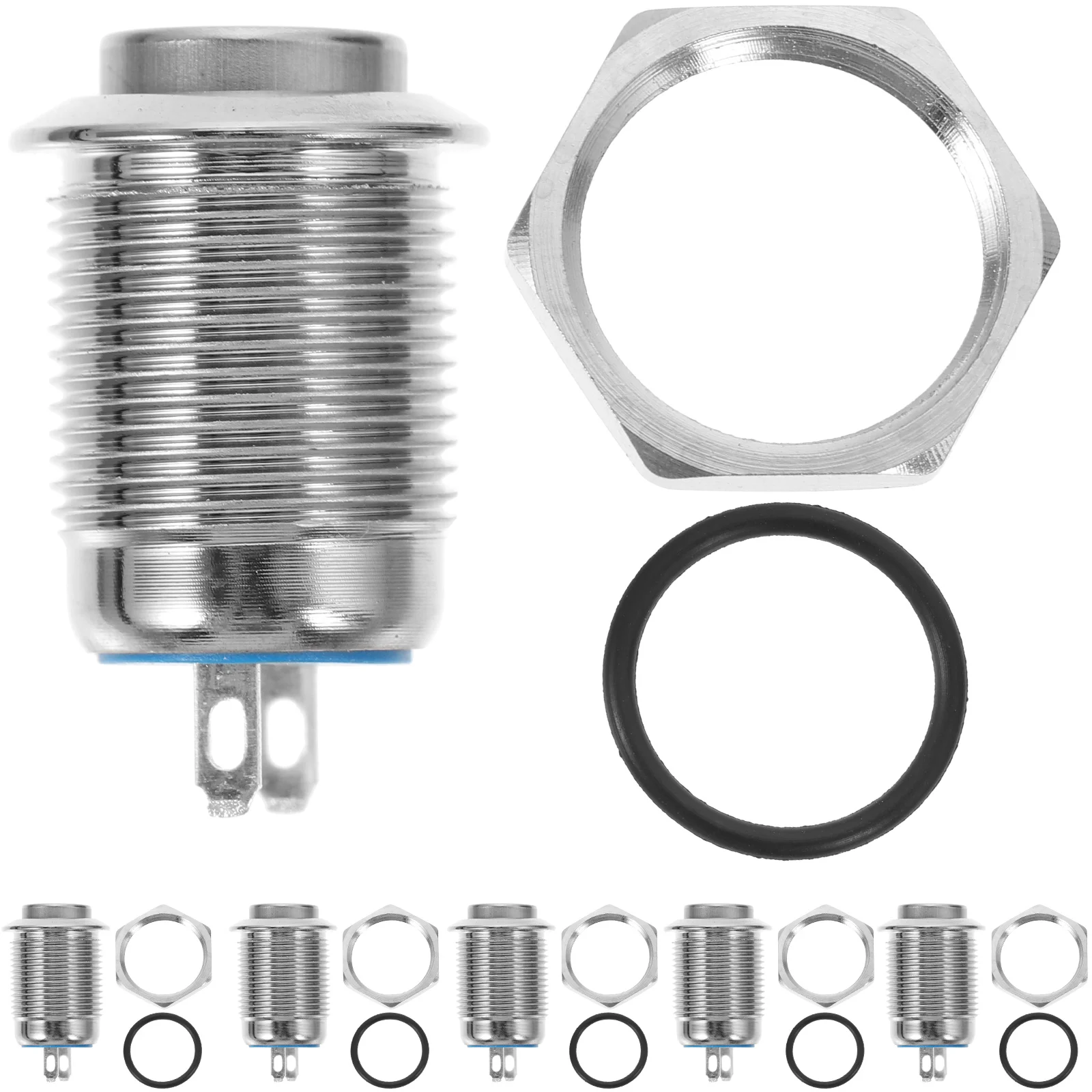 

Switch Button Push Momentary High Latching Marine Metal Without Light Start