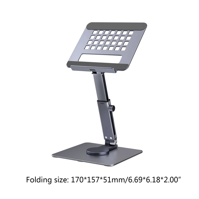 

M2EC Aluminum Alloy Notebook Lifting Stand, Ergonomic Notebook Computer Riser Bracket Heat Dissipation for 11-17" Laptop