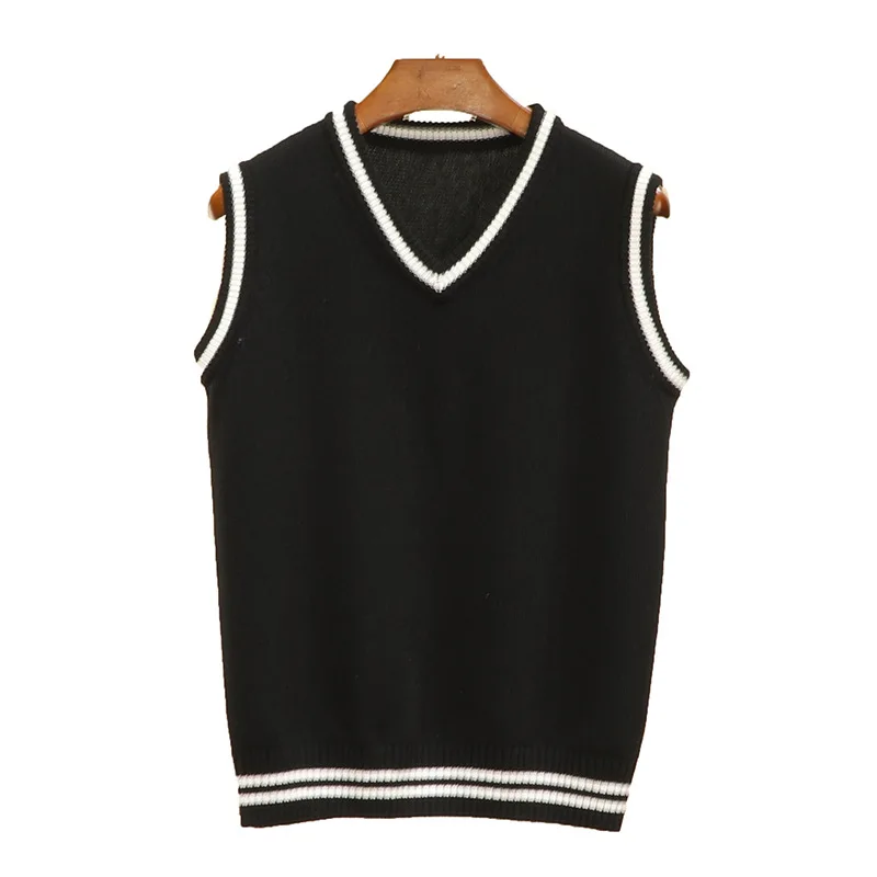 Трикотажный жилет из хлопчатобумажной пряжи для ранней осени женский свитер с