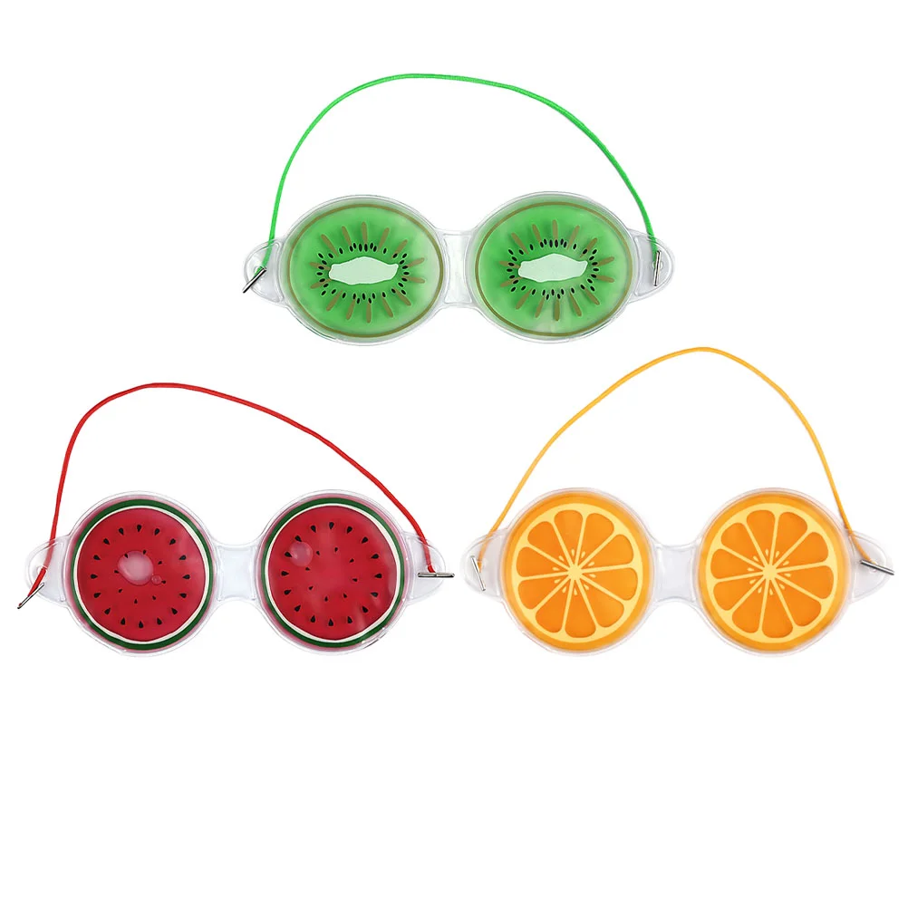 

3 Pcs Cold Eye Mask Gel Ice Puffy Eyes Reusable Pads Cooling Dry Compress