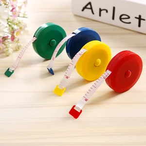 150CM Mini Measuring Tape Measure Retractable Metric Belt Colorful Portable Ruler Centimeter Inch Children Height Ruler Home