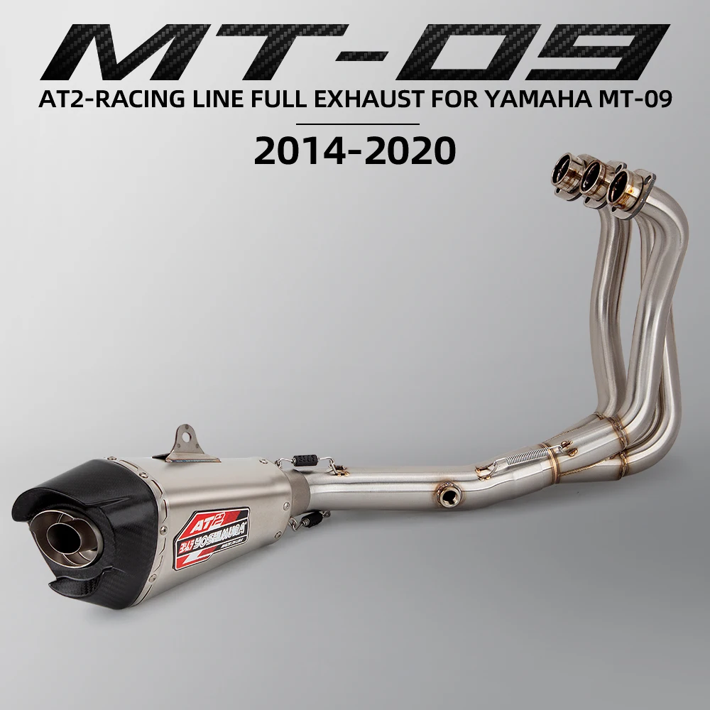 MT09 XSR900 TRACER 900 Yoshimura Race AT2 Нержавеющая сталь с глушителем 2014-2020 Полные системы