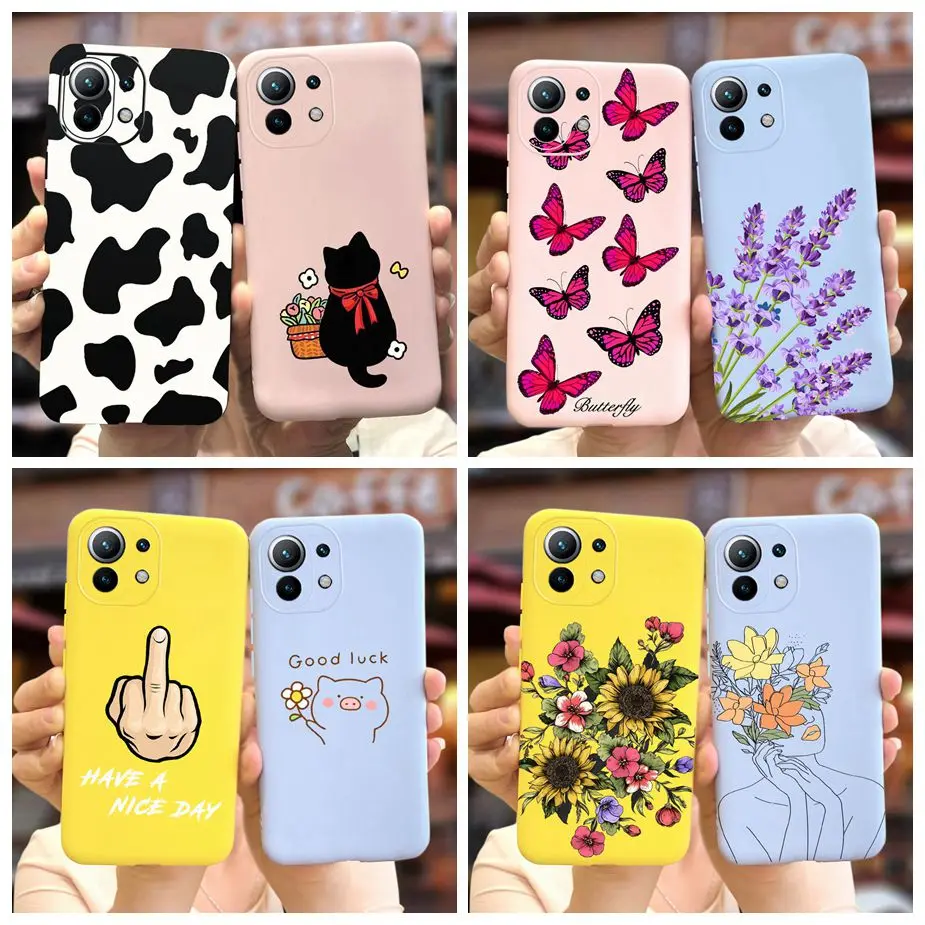 Чехол для Xiaomi Mi 11 LIte, милый модный силиконовый чехол с рисунком для Xiaomi Mi 11 Lite 11 LIte