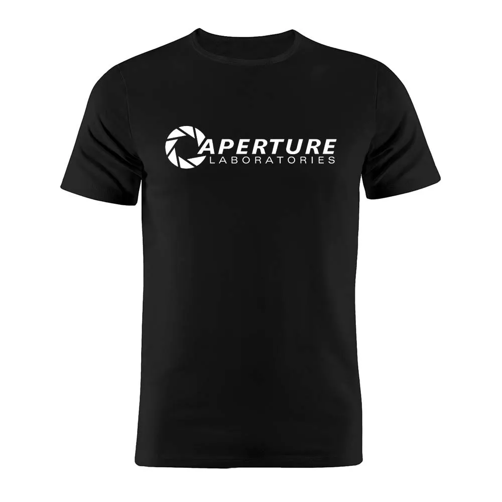 

100% Cotton Unisex T Shirt Aperture Science Glados Portal Silhouette Artwork Gift Tee