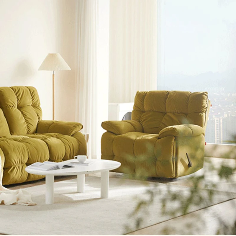 

Recliner Leather Living Room Sofas Puffs Modern Accent Nordic Living Room Sofas Japanese European Sofas Camas Furniture Bedroom