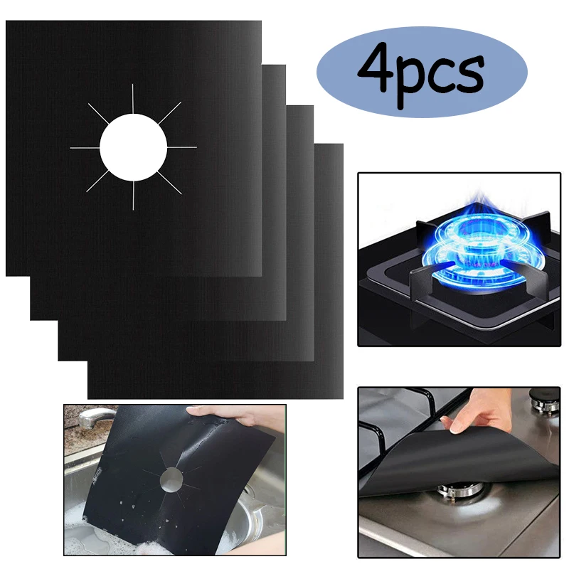 

1/4PCS Kitchen Accessories Mat Cooker Cover Stove Protector Cover Liner Gas Stove Protector Gas Stove Stovetop Burner Protector