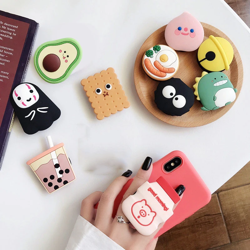 Cute Popular Phone Socket Grip Holder Anime Expanding Handy Stretch Halterung Stand Bracket Mobile Uchwyt Do Telefonu |