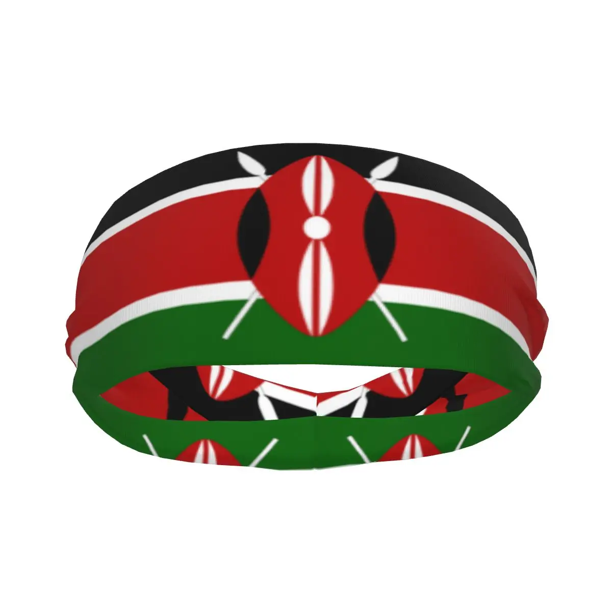 

Kenya Flag Elastic Hair Band Yoga Headband Makeup Hair Hoop Headwrap