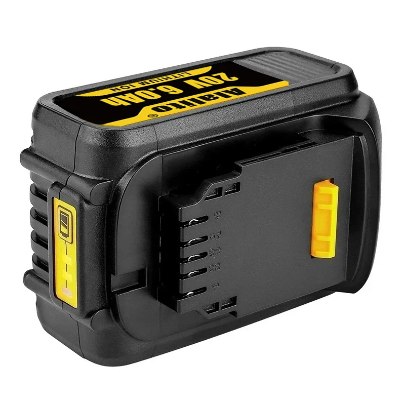 20 В 6 0 Ач 8 12 DCB200 Сменный литий-ионный аккумулятор для DeWalt MAX DCB205 DCB201 DCB203