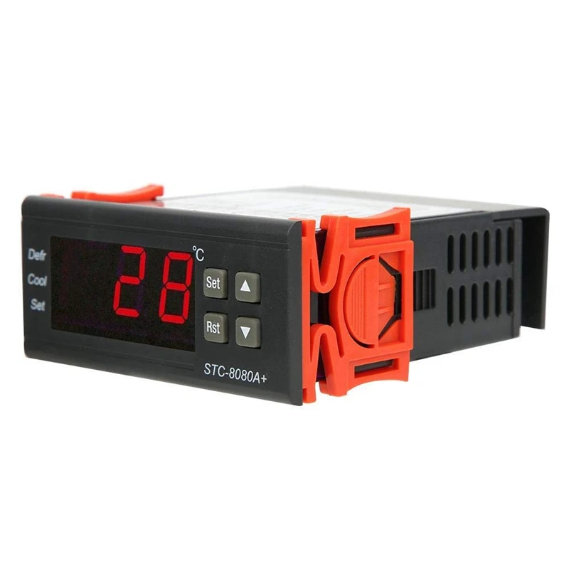 

STC-8080A Temperature Controller AC220V STC-8080A+ Refrigerator Thermostat Temperature Controller