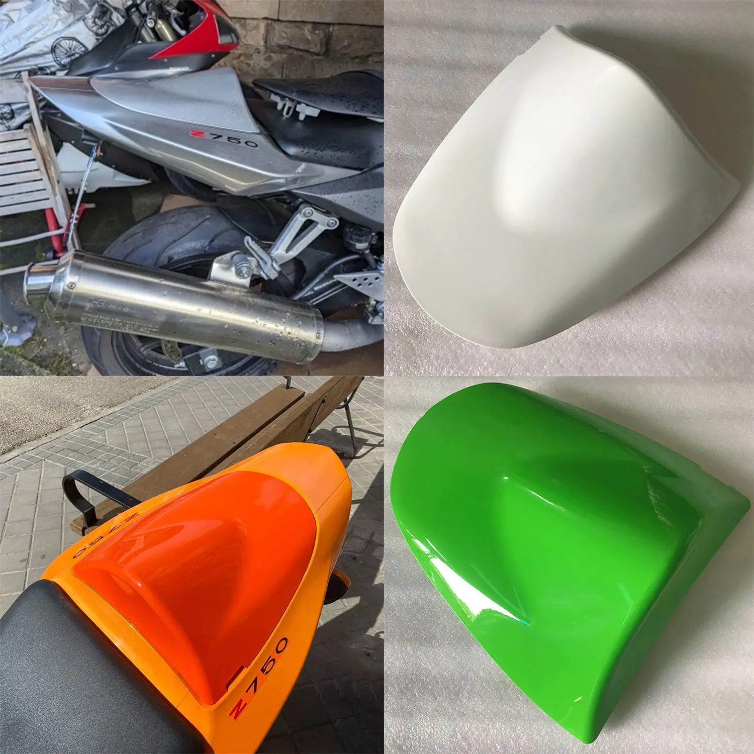 Обтекатель для Кавасаки Z750 Z1000 Z 750 1000 2005 2006 Ninja 636 ZX6R ZX-6R 2003 2004 заднего сиденья