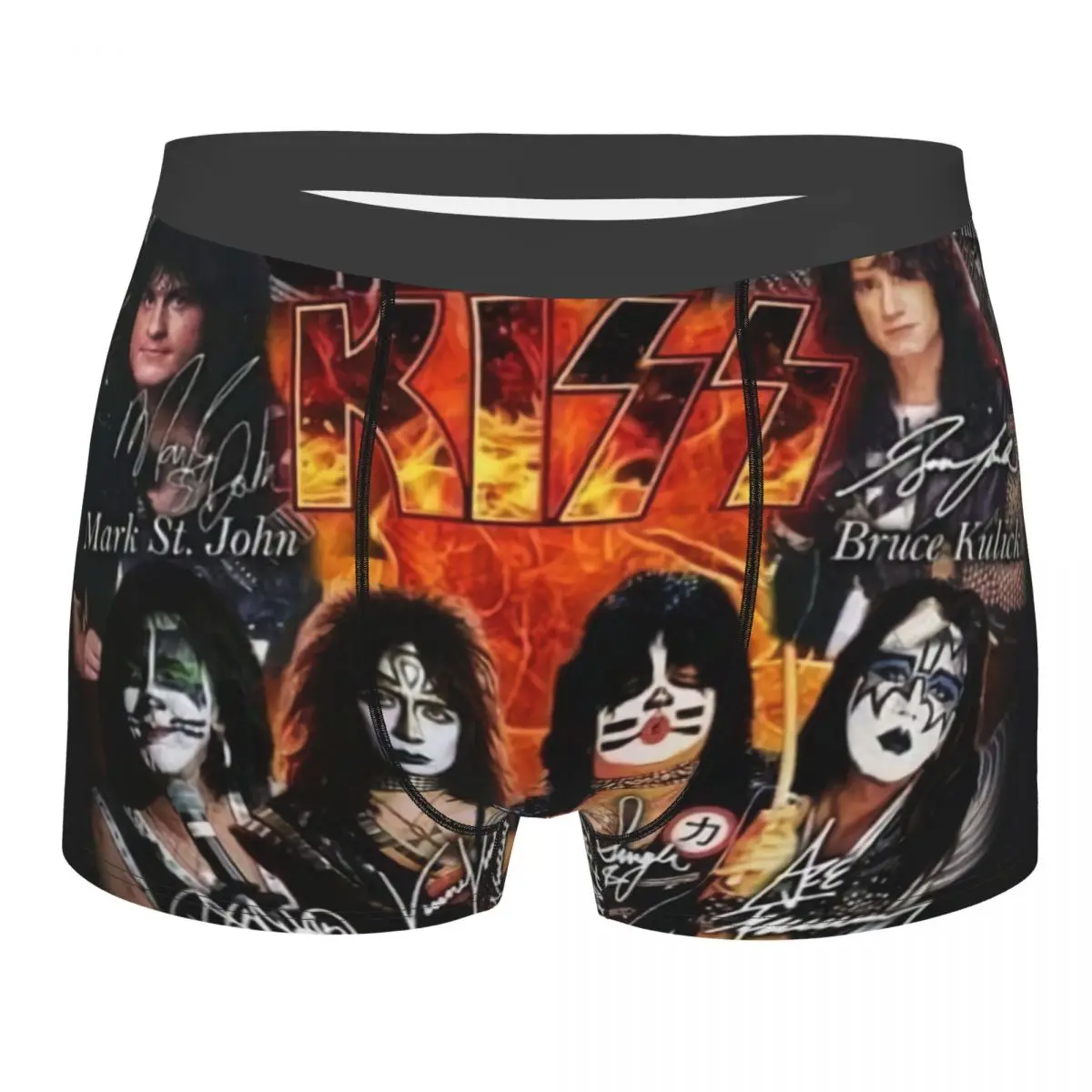 

Мужские модные трусы-боксеры Rock Demon Kiss Band в стиле рок-н-ролл, дышащие шорты, нижнее белье