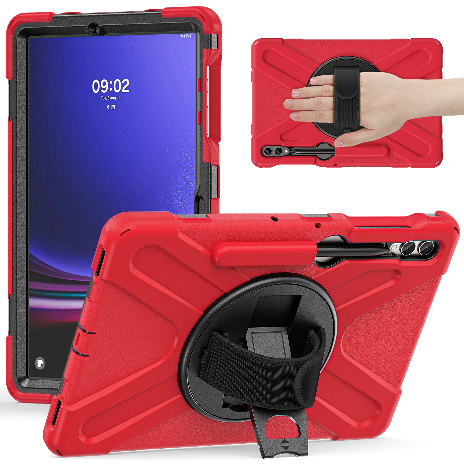 Для Samsung Galaxy Tab S9FE S9 S8 S7 Plus S7FE 12 4-дюймовый противоударный чехол для всего тела с