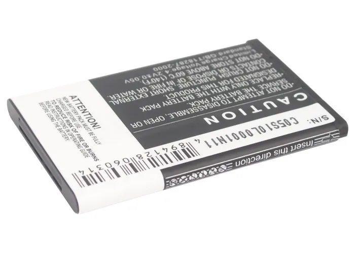 Фото Высококачественный аккумулятор Cameron Sino 900 мАч для Explay Ice, для KDDI T618, T628, T700, T718, для Simvalley XL915, для UTEC M980 №3