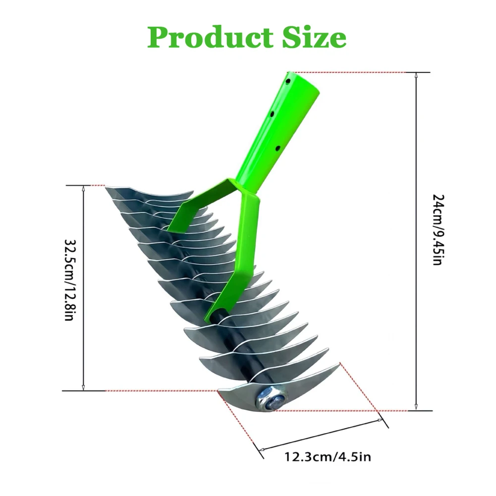 Соломенные грабли для лужайки ослабление почвы 12 8 дюймов широкие эффективные