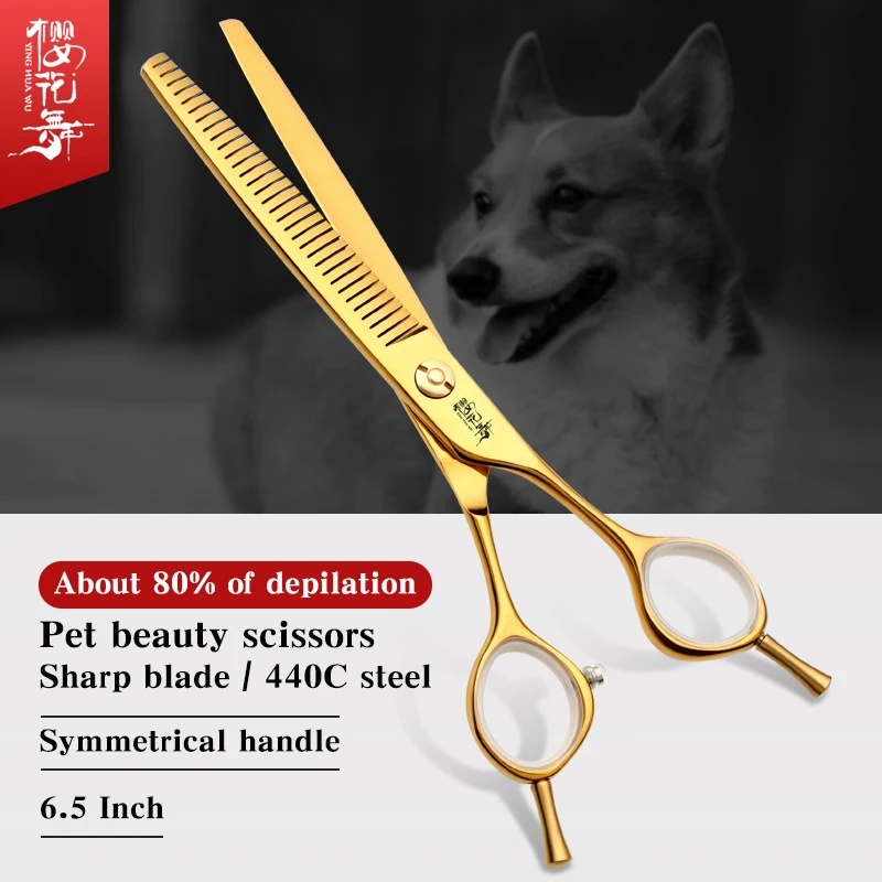 

Pet Grooming Puffy Scissors Thinning and cutting hair close to straight cut Puffy Scissors Teddy Bichon Grooming Scissors