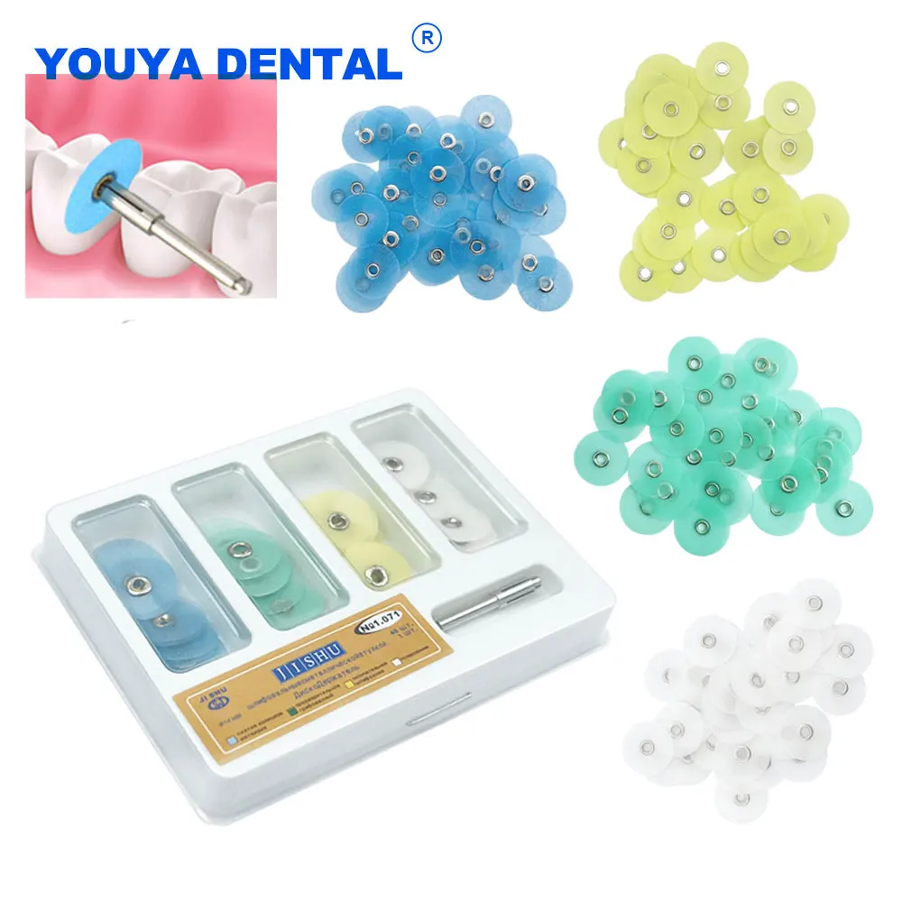 40 шт./кор. набор дисков для полировки зубов керамики и стекла иномеров уменьшение