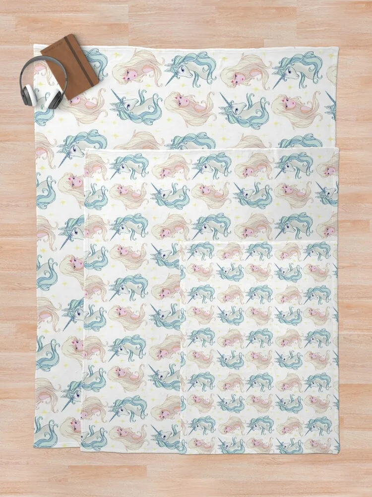 Одеяло с узором Последний единорог и леди Амальтея одеяло идеи подарков на день