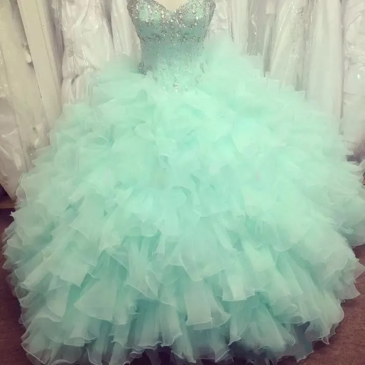 

Sweetheart Ball Gowns Quinceanera Dresses Vestidos De 15 Anos High Quality Orangza Formal Princess Party Gowns