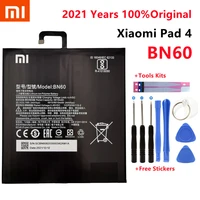 Xiao New 100  Original BN60 6010mAh For Xiaomi Pad Mipad Mobile Phone Stock Batteries Batteria With Gift Tools