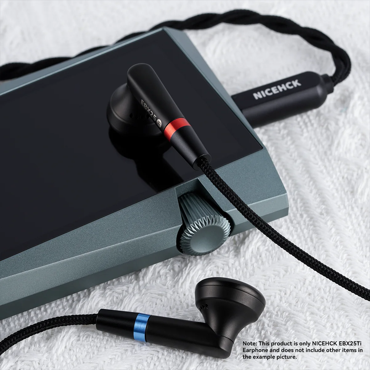 Наушники NICEHCK EBX25Ti HiFi с 14,2-мм купольной диафрагмой с бериллиевым покрытием, проводные, со съемным разъемом MMCX, титановый корпус, IEM (art.: 3920dc76d04da) - 3920dc76d04da