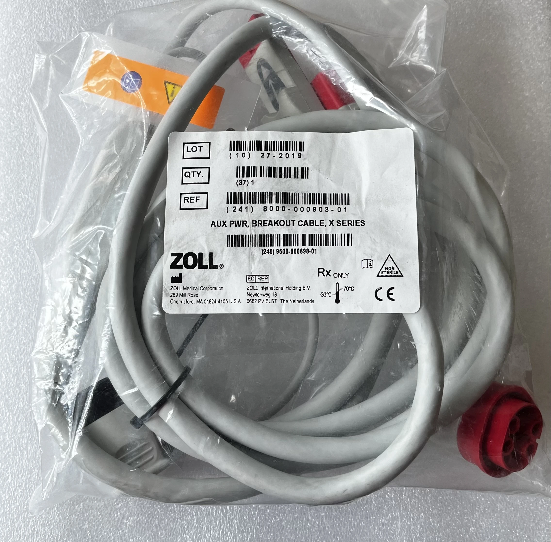 

Zoll Aux PWR, разрывной кабель, серия X для zoll r серийный новый оригинальный