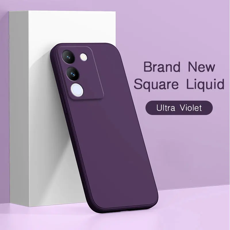 Фото Мягкие жидкие силиконовые чехлы для телефонов для VIVO V29e VIVOV29e 5G 6,67 