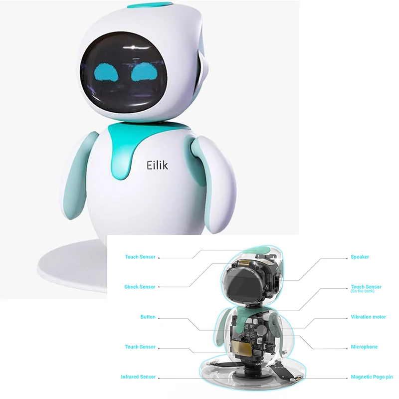 Spot Good Eilik Robot Toy Emo Vector Cozmo Same Type Pet  Christmas Gifts Cute Smart Companion Free Shipping