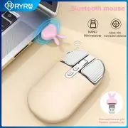 

RYRA M203 Bluetooth Wireless Mouse Mute Mous Cute Powder Mini Ultra-Thin Single-Mode Battery Silent Gaming Mouse Mice For Pc