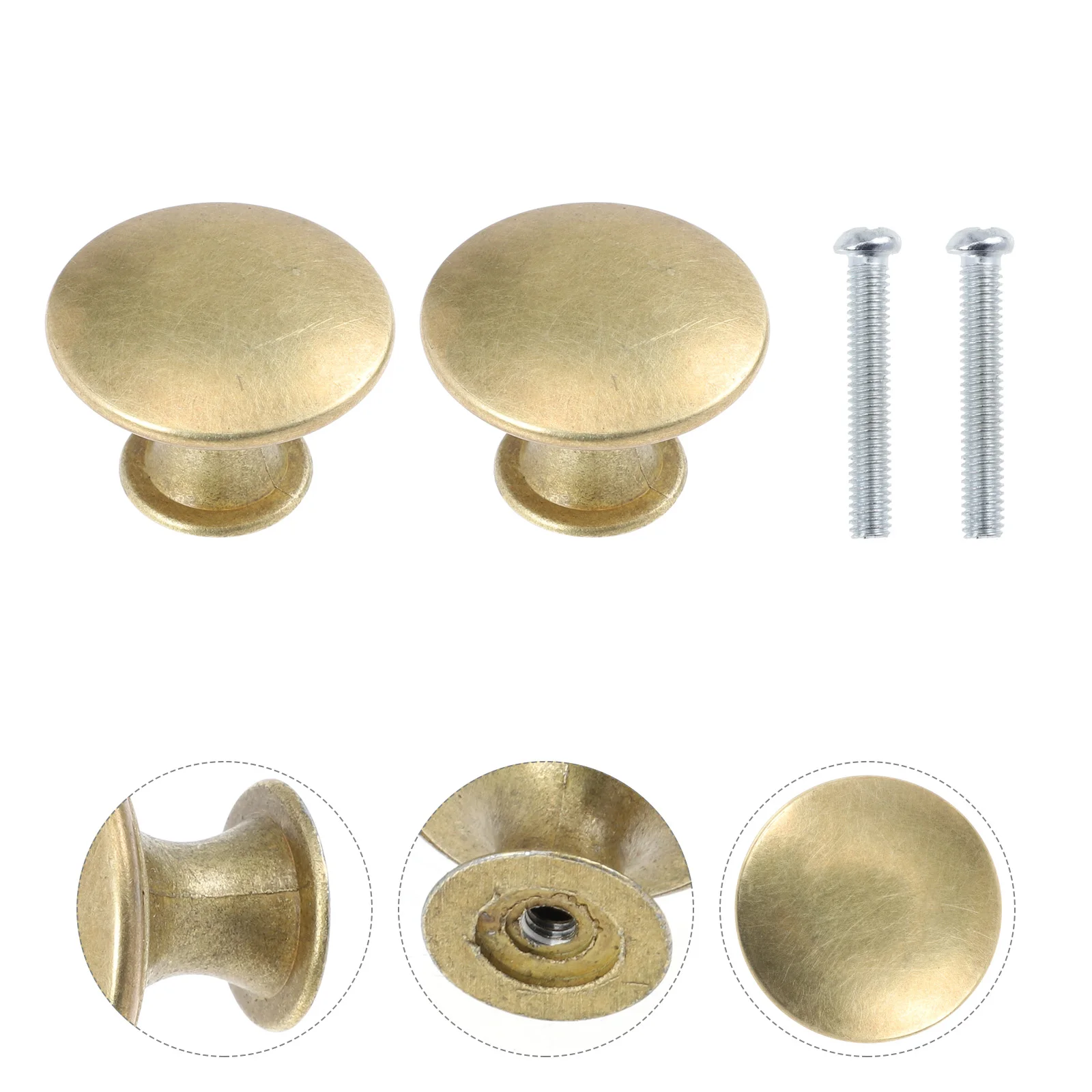 

Cabinet Handles Drawer Knobs Doorkitchen Handle Brass Round Decorative Knobwardrobesimple Homecupboardbronze Modern