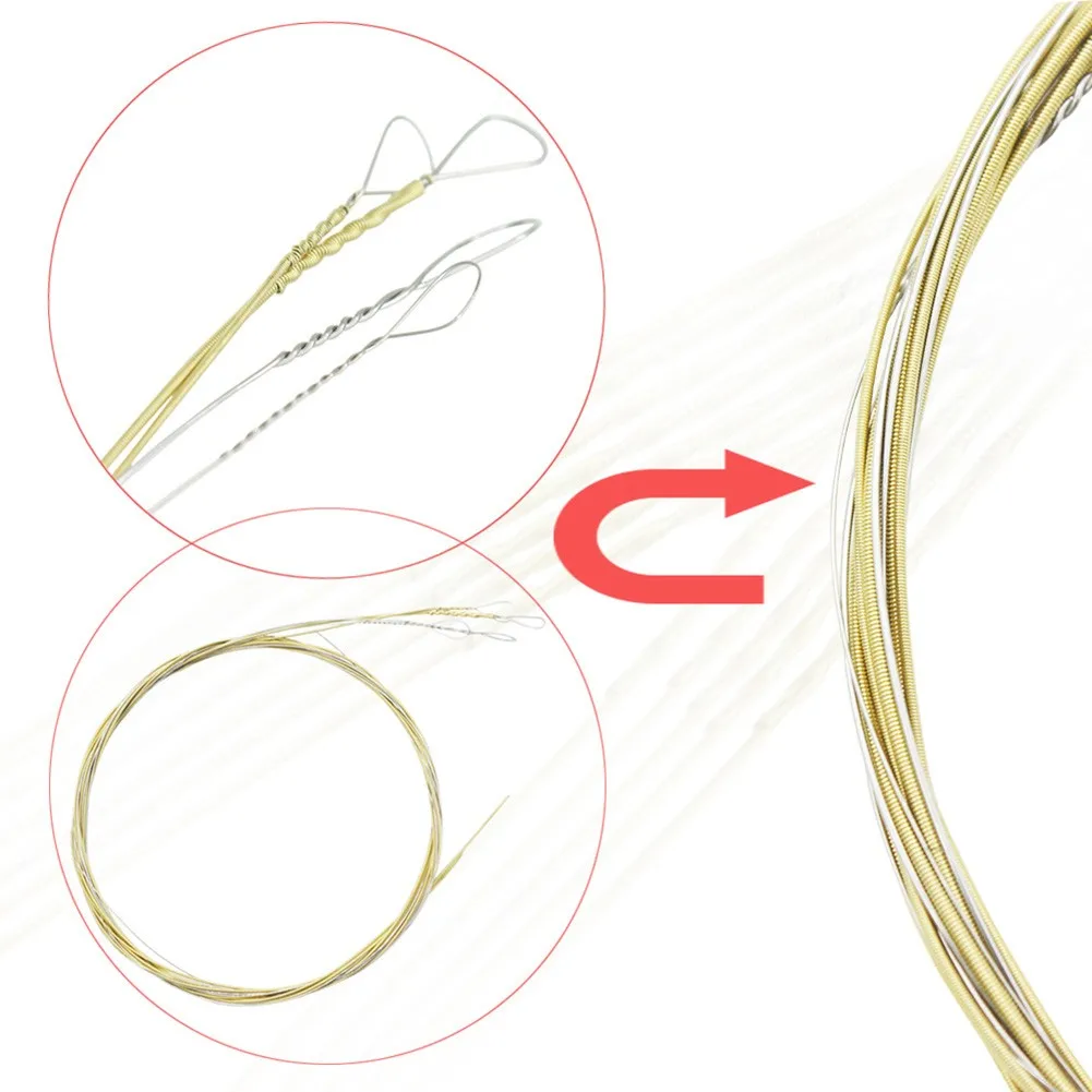 

Steel Banjo String Wrapped Alloy Wound Copper Stainless Steel (.009-.030) 4 String Coated Copper 009-030 Replacement