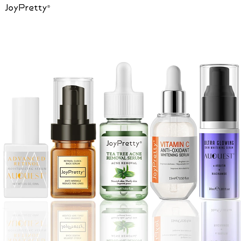 

5 Type Face Serum Vitamin C Whitening Retinol Wrinkle Removal Anti-Aging Acne Moisturizing Dark Spot Remover Cosmetics Skin Care