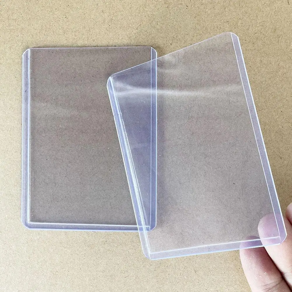 

20pcs 10*7cm Transparent Card Sleeves Playing Game Map Alone Album Folder List Collectors Loaded Toys Holder B7j4