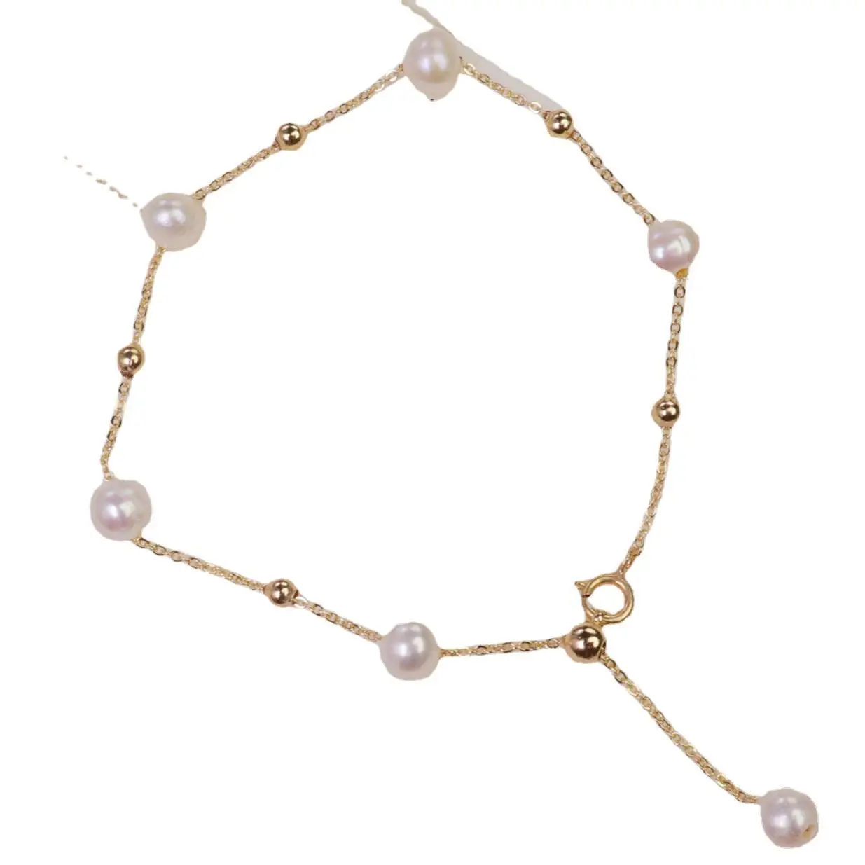 

The Manufacturer Directly Sells The New Freshwater Pearl Bracelet 5-6mm Near-round Pearl Bracelet 20cm Chains
