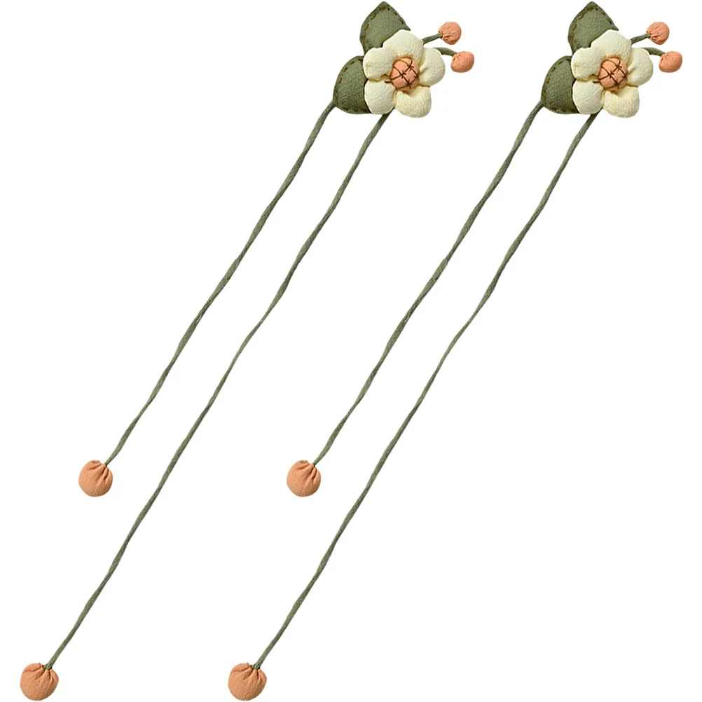 

2 Pcs Wedding Decoration Stopper Elegant Curtain Delicate Buckle Flower Holdback Drapery Tie Backs Portable Fabric Strap