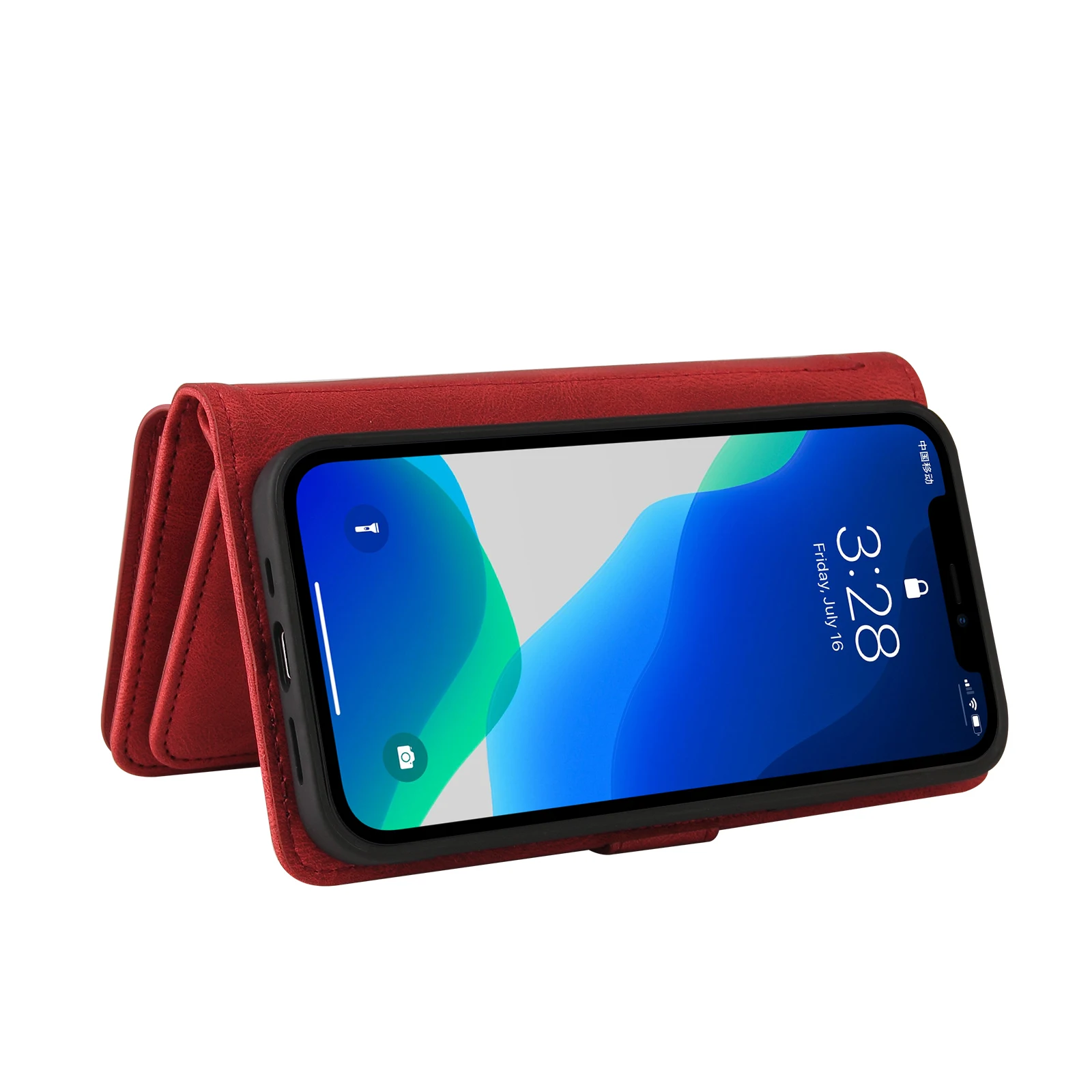 Роскошный кошелек-чехол из кожи для нескольких карт для iPhone 14 13 11 12 Pro Max 6s 7 8 Plus X Xr XS в виде сумочки на руку.